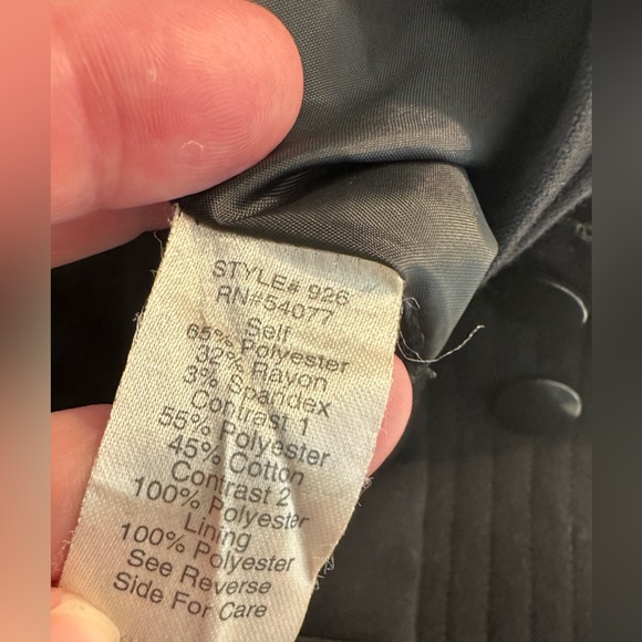 CAbi #926 Swathe Mini Wrap Skirt Black Quilted Textured Asymmetrical Knit Pocket - Picture 9 of 11